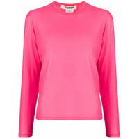 Junya Watanabe Blusa decote careca com mangas longas - Rosa