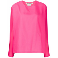 Junya Watanabe Blusa decote careca com mangas longas - Rosa