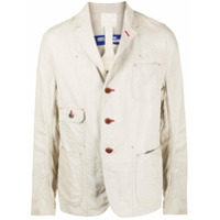 Junya Watanabe MAN Blazer abotoamento simples com bolso - Neutro