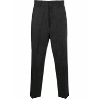 Junya Watanabe MAN Calça reta com padronagem espinha de peixe - Cinza