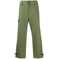 Junya Watanabe MAN Calça reta de algodão - Verde
