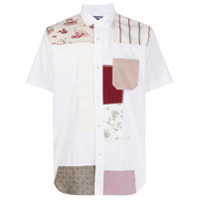 Junya Watanabe MAN Camisa de algodão com patchwork - Branco