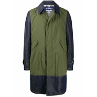 Junya Watanabe MAN Trench coat bicolor - Verde