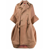 Junya Watanabe Trench coat com abotoamento duplo - Marrom