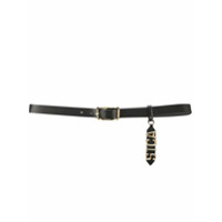 Just Cavalli Cinto com efeito de pele de crocodilo - Preto