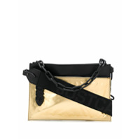 Just Cavalli Clutch com detalhe de corrente - Dourado