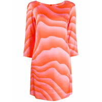 Just Cavalli Vestido reto com mangas longas - Laranja