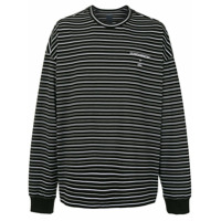 Juun.J Blusa mangas longas com listra - Preto