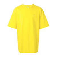 Juun.J Camiseta oversized com estampa de logo - Amarelo