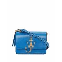 JW Anderson Bolsa azul de couro com logo de ancora