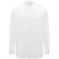 JW Anderson Camisa Grandad com amarração no colarinho - Branco