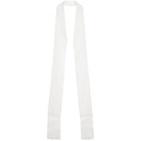 JW Anderson Echarpe de cetim com lapelas - Branco