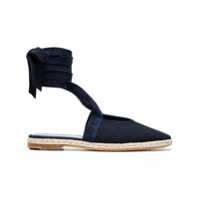 JW Anderson Espadrille de couro com amarração - Azul