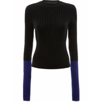 JW Anderson Suéter com mangas contrastantes - Preto