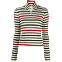 JW Anderson Suéter gola alta de tricô e lã merino - Branco