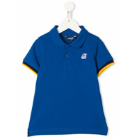 K Way Kids Camisa polo com acabamento contrastante - Azul
