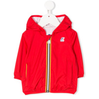 K Way Kids Jaqueta impermeável com capuz - Vermelho