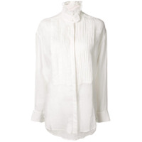 Karen Walker Camisa Obsidian com pregas - Branco