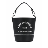 Karl Lagerfeld Bolsa bucket Rue St Guillaume - Preto
