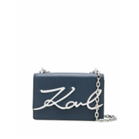 Karl Lagerfeld Bolsa tiracolo K/Signature pequena - Azul