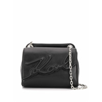 Karl Lagerfeld Bolsa tiracolo K/Signature pequena - Preto