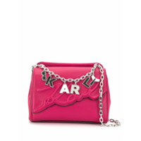 Karl Lagerfeld Bolsa tiracolo K/Signature pequena - Rosa