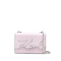 Karl Lagerfeld Bolsa tiracolo K/Signature pequena - Rosa