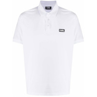 Karl Lagerfeld Camisa polo com patch de logo - Branco