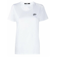 Karl Lagerfeld Camiseta de algodão com bordado - Branco