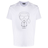 Karl Lagerfeld Camiseta Ikonik de algodão com estampa - Branco