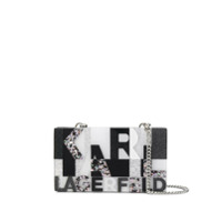 Karl Lagerfeld Clutch K/Karl com brilho - Preto