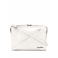 Karl Lagerfeld Clutch K/Slash com placa de logo - Branco