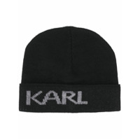 Karl Lagerfeld Gorro com estampa Karl - Preto