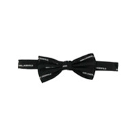 Karl Lagerfeld Gravata borboleta com logo - Preto