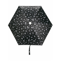 Karl Lagerfeld Guarda-chuva Karl com estampa - Preto