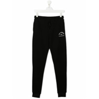 Karl Lagerfeld Kids Calça esportiva com estampa de logo - Preto