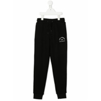 Karl Lagerfeld Kids Calça esportiva com estampa logo - Preto