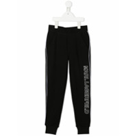 Karl Lagerfeld Kids Calça esportiva com estampa logo - Preto