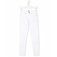 Karl Lagerfeld Kids Calça jeans skinny cintura média - Branco