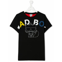 Karl Lagerfeld Kids Camiseta com estampa Bad Boy - Preto