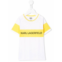 Karl Lagerfeld Kids Camiseta com estampa de logo - Branco