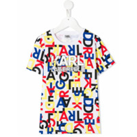 Karl Lagerfeld Kids Camiseta com estampa de logo - Branco
