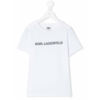Karl Lagerfeld Kids Camiseta com estampa de logo - Branco