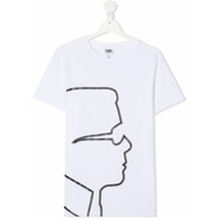 Karl Lagerfeld Kids Camiseta com estampa Karl - Branco