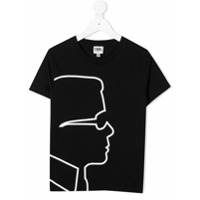 Karl Lagerfeld Kids Camiseta com estampa Karl - Preto