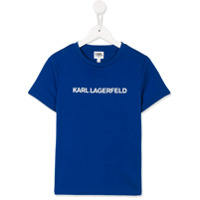 Karl Lagerfeld Kids Camiseta decote careca - Azul