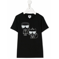 Karl Lagerfeld Kids Camiseta Karl Choupette - Preto