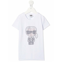 Karl Lagerfeld Kids Camiseta Karl com estampa de logo - Branco