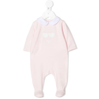 Karl Lagerfeld Kids Macacão com estampa de logo - Rosa