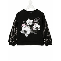 Karl Lagerfeld Kids Moletom com paetês - Preto